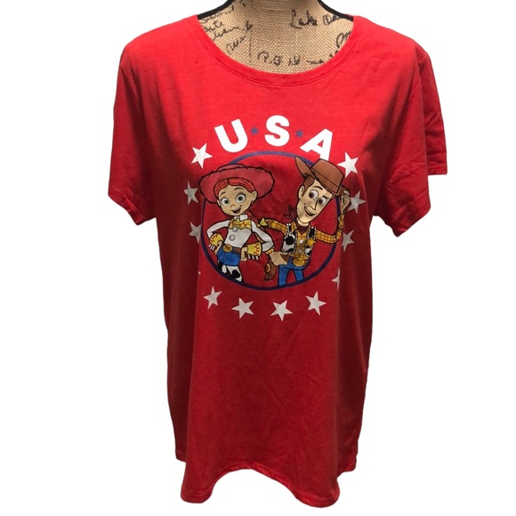 Disney Tops - Disney Toy Story Woody & Jessie USA Short Sleeve Tee